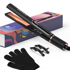 MiroPure 1" Titanium Plate Flat Iron for $16