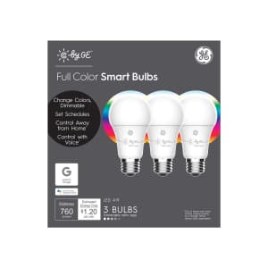 C by GE A19 Full Color LED Smart Bulbs 3-Pack for $40 for members C by GE A19 Full Color LED Smart Bulbs 3-Pack for $40 for members