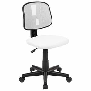 Flash Furniture Flash Fundamentals Mid-Back White Mesh Swivel Task Office Chair with Pivot Back for $73