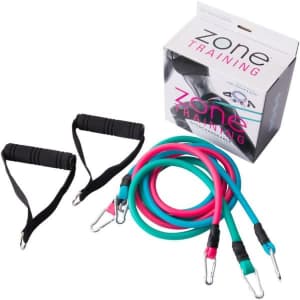 Zone Training Interchangeable Resistance Band Set for $8