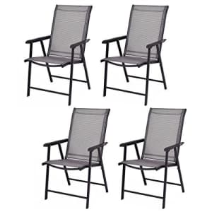 Giantex 4-Pack Patio Folding Chairs Portable for Outdoor Camping, Beach, Deck Dining Chair for $160 Giantex 4-Pack Patio Folding Chairs Portable for Outdoor Camping, Beach, Deck Dining Chair for $160