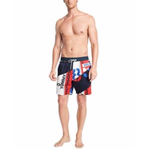 Tommy Hilfiger Men's 6.5" Swim Trunks, Bright White/Multi, XX-Large for $47 Tommy Hilfiger Men's 6.5" Swim Trunks, Bright White/Multi, XX-Large for $47
