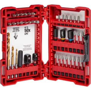 Milwaukee Shockwave Impact Duty 40-Piece Drill and Drive Bit Set for $20
