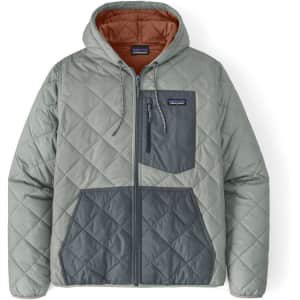 Patagonia Men's Diamond Quilted Insulated Bomber Hooded Jacket for $99