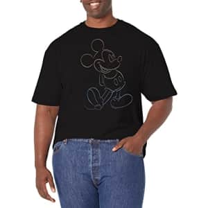 Disney Big & Disney Classic Mickey Big Pride Men's Tops Short Sleeve Tee Shirt, Black, XX-Large for $22