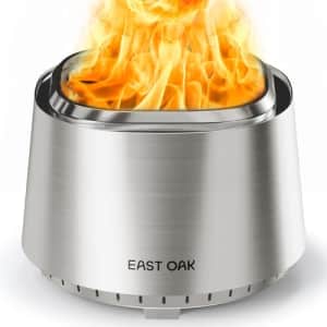 East Oak 21" Smokeless Fire Pit for $156