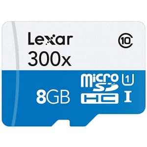 Lexar High-Performance microSDHC 300x 8GB UHS-I/U1 Flash Memory Card - LSDMI8GBBBNL300 for $34 Lexar High-Performance microSDHC 300x 8GB UHS-I/U1 Flash Memory Card - LSDMI8GBBBNL300 for $34