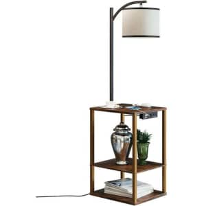 Sunmory Side Table w/ Lamp & USB Port for $46