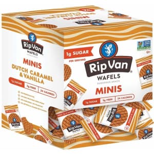 Rip Van Wafels Dutch Caramel & Vanilla Mini Stroopwafels 32-Pack for $12 via Sub. & Save