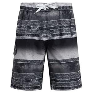Kanu Surf Men's Swim Trunks (Regular & Extended Sizes), Mileage Black, Medium for $16