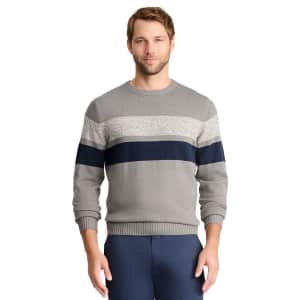 Izod Men's Marled Crewneck Sweater for $25
