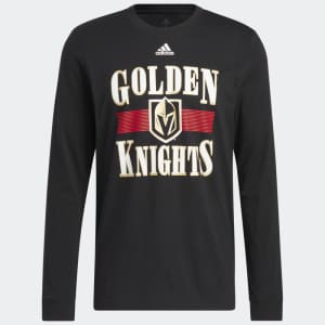 adidas Men's Golden Knights Playmaker Long Sleeve T-Shirt for $10 adidas Men's Golden Knights Playmaker Long Sleeve T-Shirt for $10