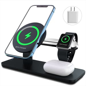 Anpules 3-in-1 Magnetic Wireless Charging Station for $16 Anpules 3-in-1 Magnetic Wireless Charging Station for $16