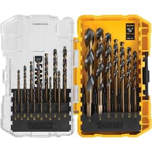 DeWalt 21-Piece Black Oxide Drill Bit Set for $17