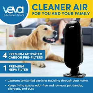 VEVA 8000 Black Air Purifier for Home, Pets Hair, Dander, Large Room, 325 Sq Ft., HEPA Filter & 4 for $70 VEVA 8000 Black Air Purifier for Home, Pets Hair, Dander, Large Room, 325 Sq Ft., HEPA Filter & 4 for $70