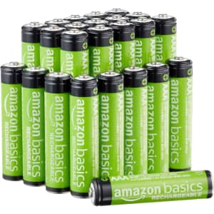 Amazon Basics AAA Rechargeable Batteries 24-Pack for $15 via Sub & Save