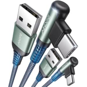 Ainope 3.3-Foot USB to USB-C Cable 2-Pack for $3