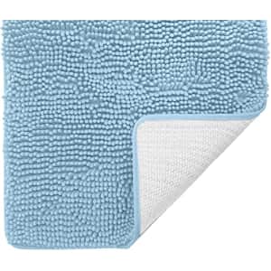 Gorilla Grip Bath Rug, 54x24, Thick Soft Absorbent Chenille Rubber Backing Bathroom Rugs, for $13