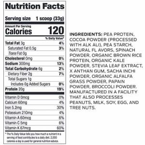 Vega Protein and Greens, Chocolate, Plant Based Protein Powder Plus Veggies - Vegan Protein Powder, for $39 Vega Protein and Greens, Chocolate, Plant Based Protein Powder Plus Veggies - Vegan Protein Powder, for $39