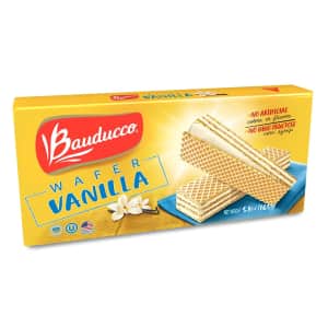 Bauducco Vanilla Wafers. It includes six wafers per pack.