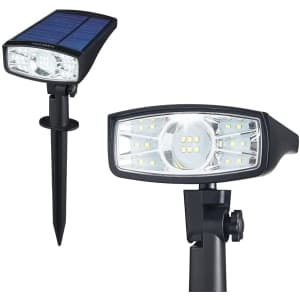 SainSonic LED Solar Landscape Spotlight 2-Pack for $15 SainSonic LED Solar Landscape Spotlight 2-Pack for $15