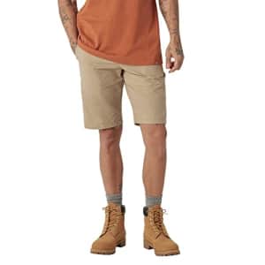 Dickies Men's Cooling Active Waist Shorts, 11", Desert Sand for $33