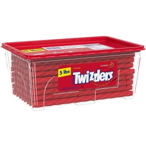 Twizzlers Strawberry Flavored Twists 80-oz. Tub for $8.29 via Sub & Save Twizzlers Strawberry Flavored Twists 80-oz. Tub for $8.29 via Sub & Save