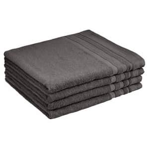 AmazonBasics Cosmetic Friendly Bath Towel 4-Pack, Stony Slate for $29 AmazonBasics Cosmetic Friendly Bath Towel 4-Pack, Stony Slate for $29