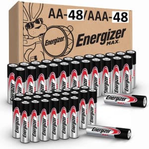 Energizer Max AA & AAA Batteries 96-Pack for $52