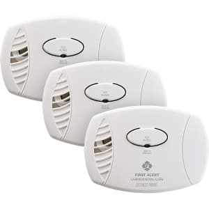 First Alert Carbon Monoxide Detector 3-Pack for $47