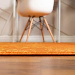 Unique Loom Sofia Collection Traditional Vintage Orange Runner Rug (2' x 7') for $30