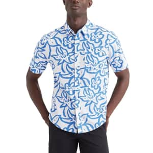 Dockers Men's Regular Fit Short Sleeve Casual Shirt (Standard and Big & Tall), (New) Lagoon Ceramic for $10 Dockers Men's Regular Fit Short Sleeve Casual Shirt (Standard and Big & Tall), (New) Lagoon Ceramic for $10