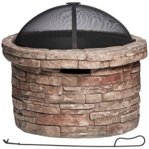 John Timberland Breckenridge Faux Stone Fire Pit for $180 John Timberland Breckenridge Faux Stone Fire Pit for $180