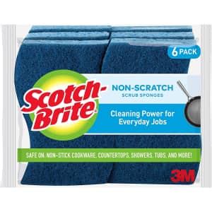 Scotch-Brite Non-Scratch Scrub Sponges 6-Pack for $5