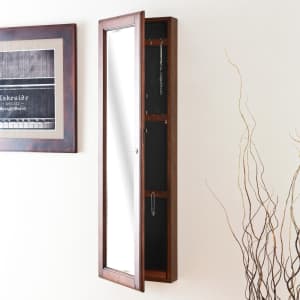Southern Enterprises Wall-Mounted Jewelry Armoire for $126 Southern Enterprises Wall-Mounted Jewelry Armoire for $126