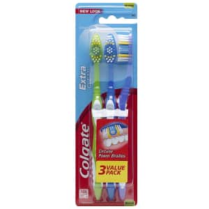 Colgate Extra Clean Full Head Toothbrush 3-Pack for $2 w/ Sub & Save Colgate Extra Clean Full Head Toothbrush 3-Pack for $2 w/ Sub & Save