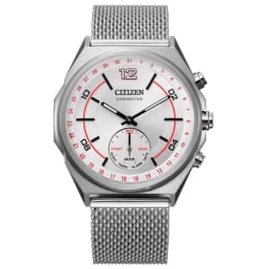 Citizen Men's Connected 42mm Mesh Bracelet Watch for $77