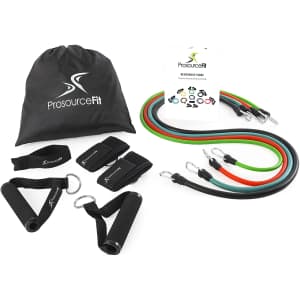 ProsourceFit Premium Stackable Exercise Resistance Band Set for $18 ProsourceFit Premium Stackable Exercise Resistance Band Set for $18