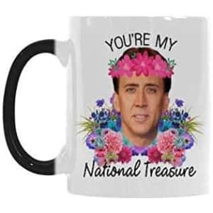 You're My National Treasure Nicholas Cage Morphing Mug for $17