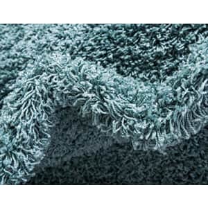 Unique Loom Solo Solid Shag Collection Modern Plush Light Slate Blue Round Rug (6' 0 x 6' 0) for $55 Unique Loom Solo Solid Shag Collection Modern Plush Light Slate Blue Round Rug (6' 0 x 6' 0) for $55