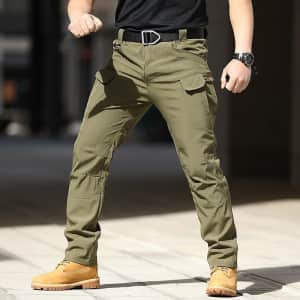 Men's Tactical Cargo Pants for $12