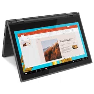 Lenovo 300e Gen 2 Celeron Gemini Lake Refresh 11.6" Touch 2-in-1 Laptop for $216