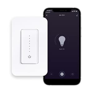 JONATHAN Y DIM2000A Smart Ligting Touch/Slide Dimmer Switch, WiFi Remote App Control, Alexa, Google for $29