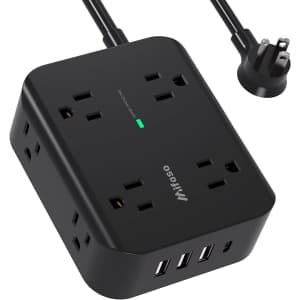 Mifaso 8-Outlet Power Strip Surge Protector for $13