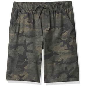 Timberland Boys' Camo Amphibian Back Pocket Short, Dark Olive, Small (8) for $20 Timberland Boys' Camo Amphibian Back Pocket Short, Dark Olive, Small (8) for $20
