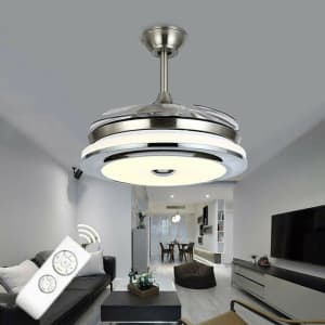 Orren Ellis 42'' Totham LED Retractable Blades Ceiling Fan for $157 Orren Ellis 42'' Totham LED Retractable Blades Ceiling Fan for $157