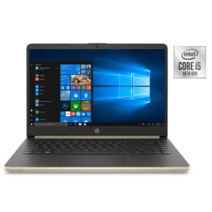 HP 14 Intel Ice Lake i5 Quad 14" Laptop for $429