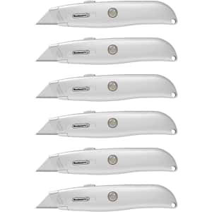 Stalwart Retractable Blade Utility Knife 6-Pack for $7 Stalwart Retractable Blade Utility Knife 6-Pack for $7