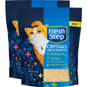 Fresh Step Crystals Health Monitor 7-lb. Cat Litter 2-Pack for $18