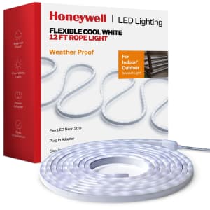 Honeywell Flexible 12-Foot Cool White Rope Light for $7